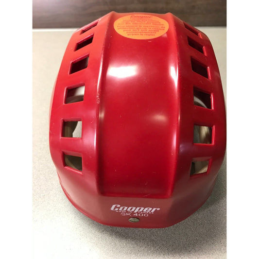 Cooper Sk400 Hockey Helmet Red top view