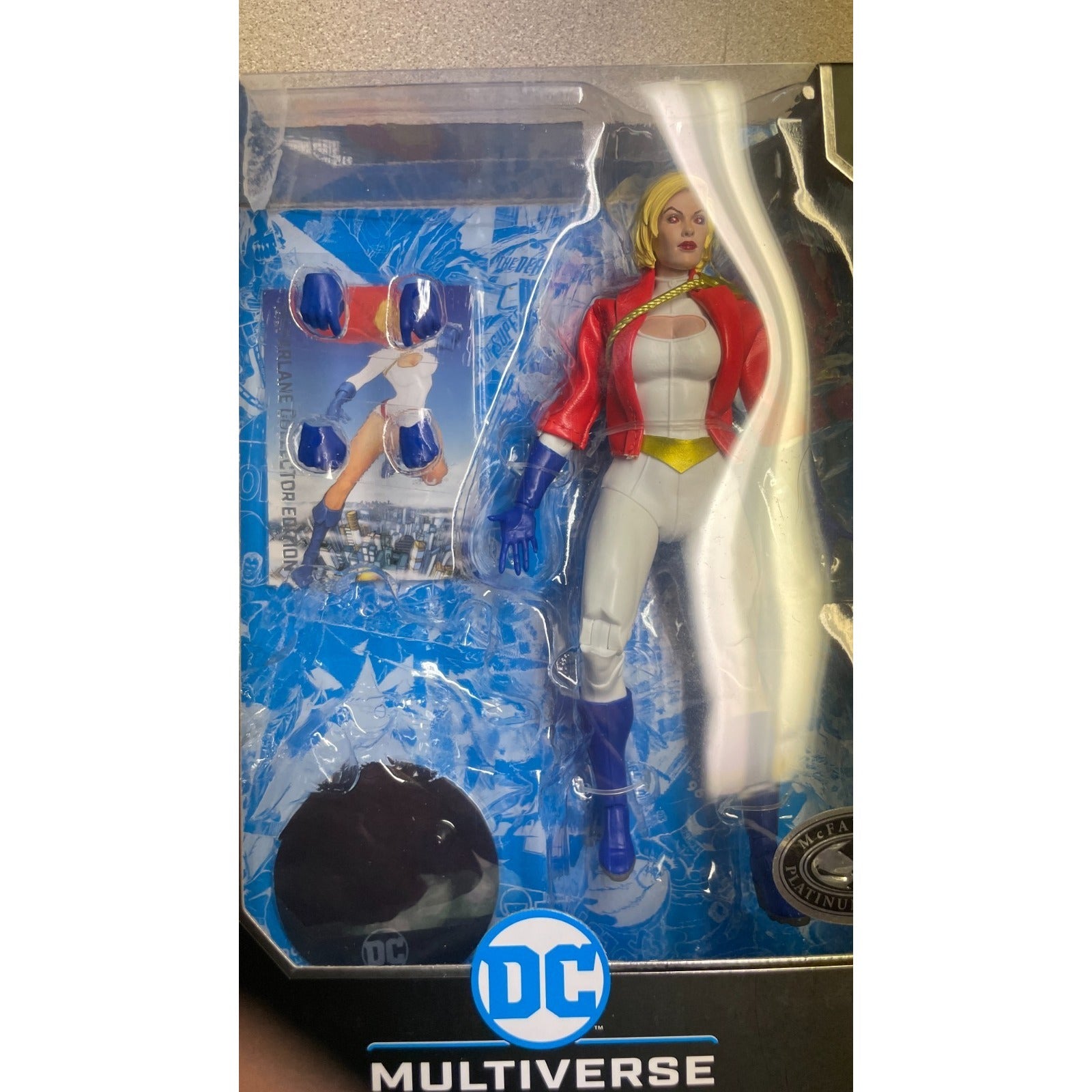 DC Multiverse Power Girl #31 McFarlane Collector Edition front view in packaging