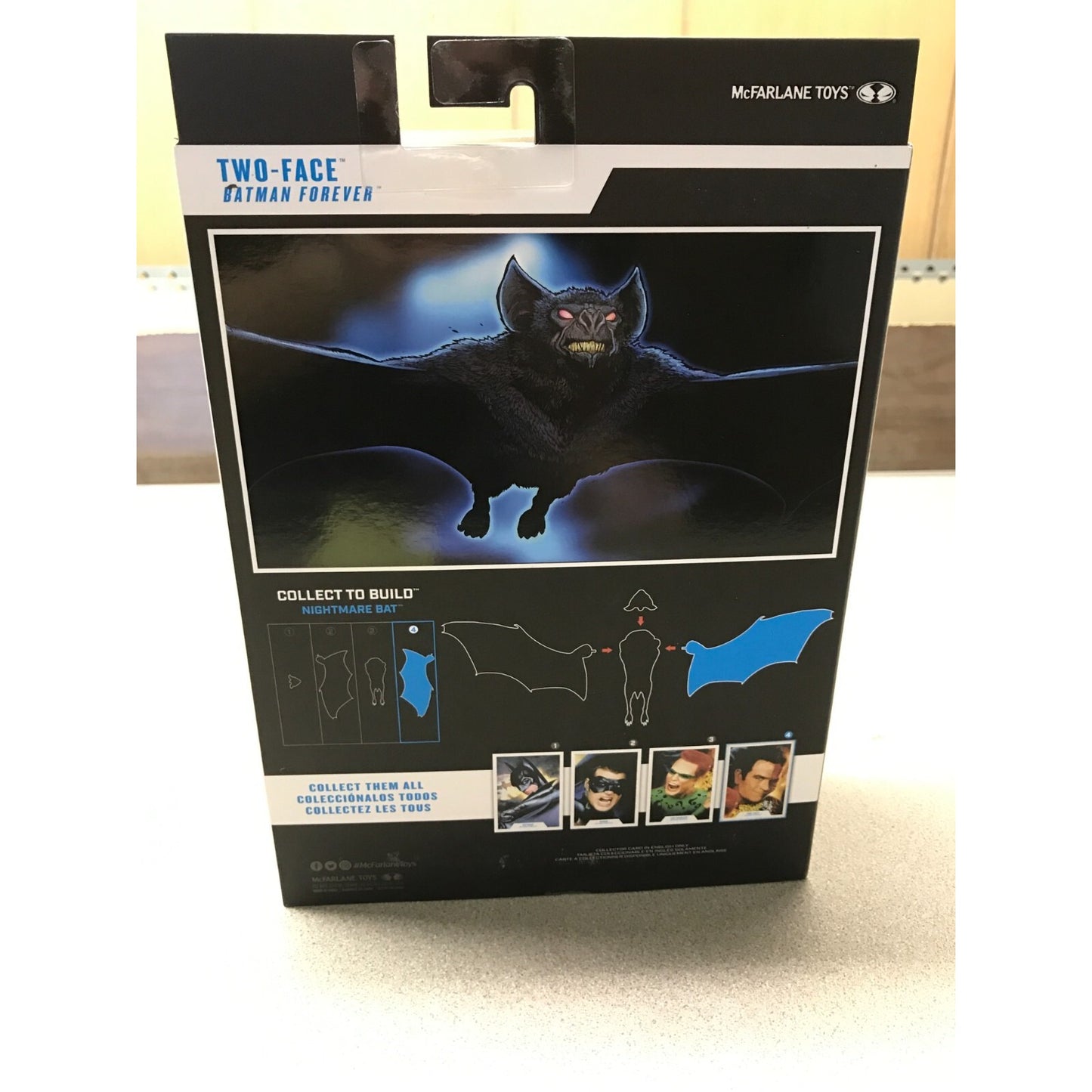 DC Multiverse Two-Face Batman Forever back of box details