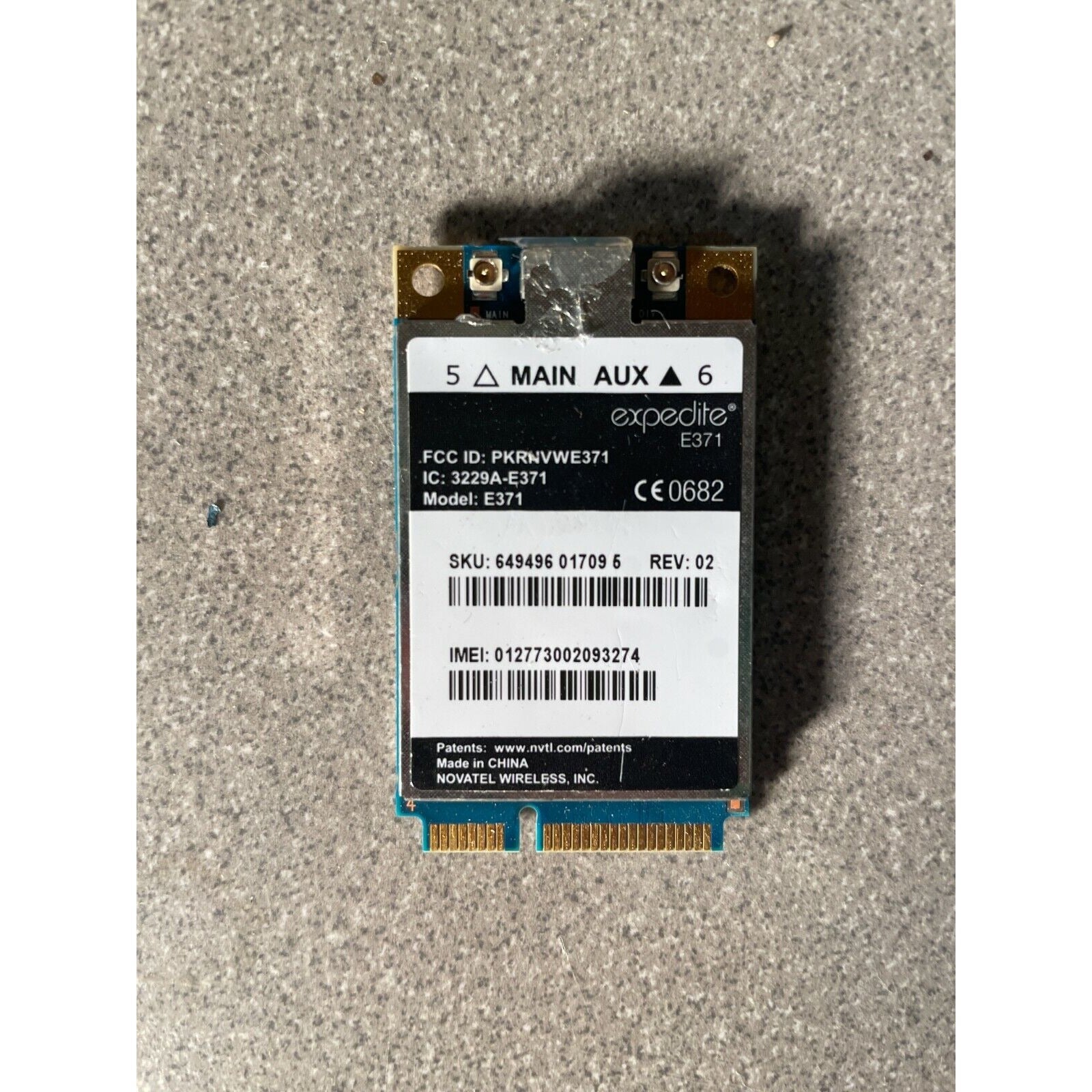 DELL / Novatel Expedite E371 PCI Express Mini Card
