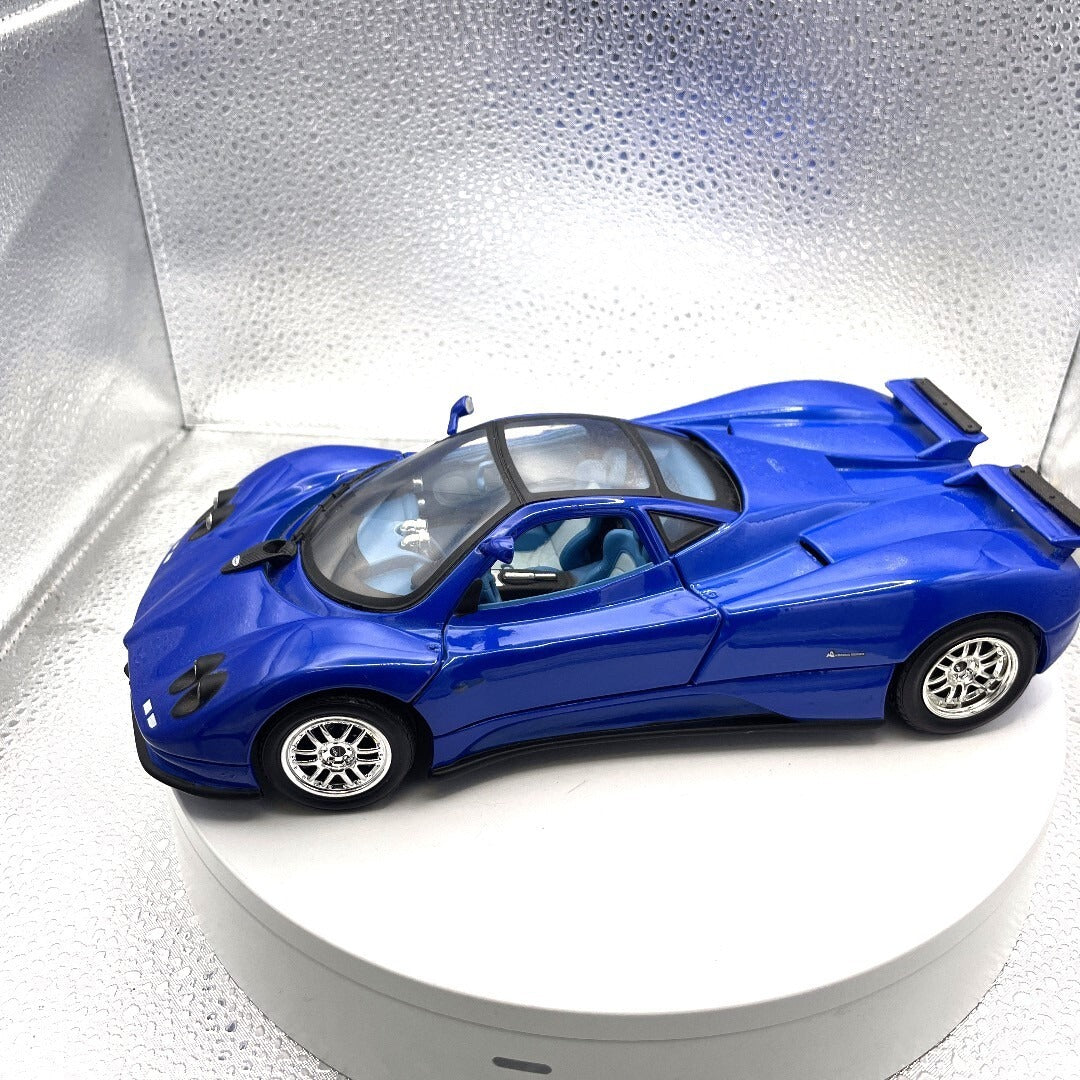 Motor Max Pagani Zonda C12 Blue Die Cast, Scale: 1/18 No. 73147  driver's side view