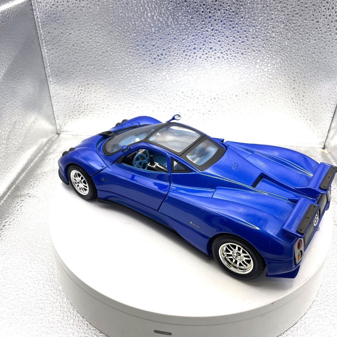 Motor Max Pagani Zonda C12 Blue Die Cast, Scale: 1/18 No. 73147 driver's side/rear view