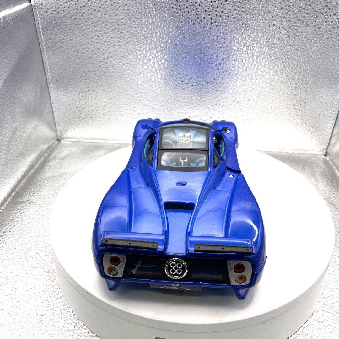 Motor Max Pagani Zonda C12 Blue Die Cast, Scale: 1/18 No. 73147 rear view