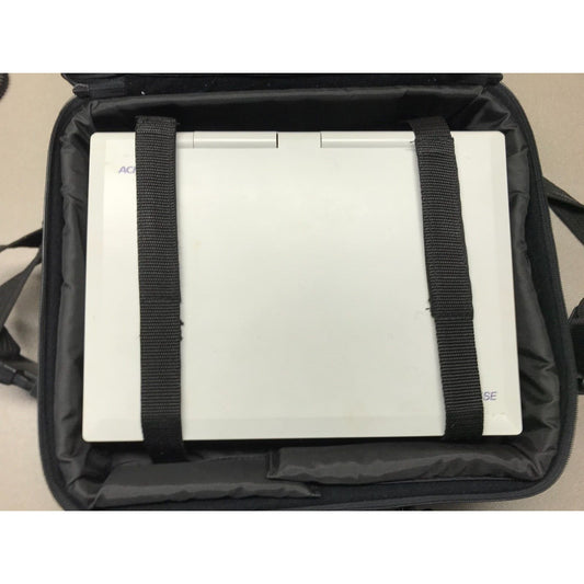 Acros 325SE Computer - Includes various cables and Leather Carrying Bag inside view