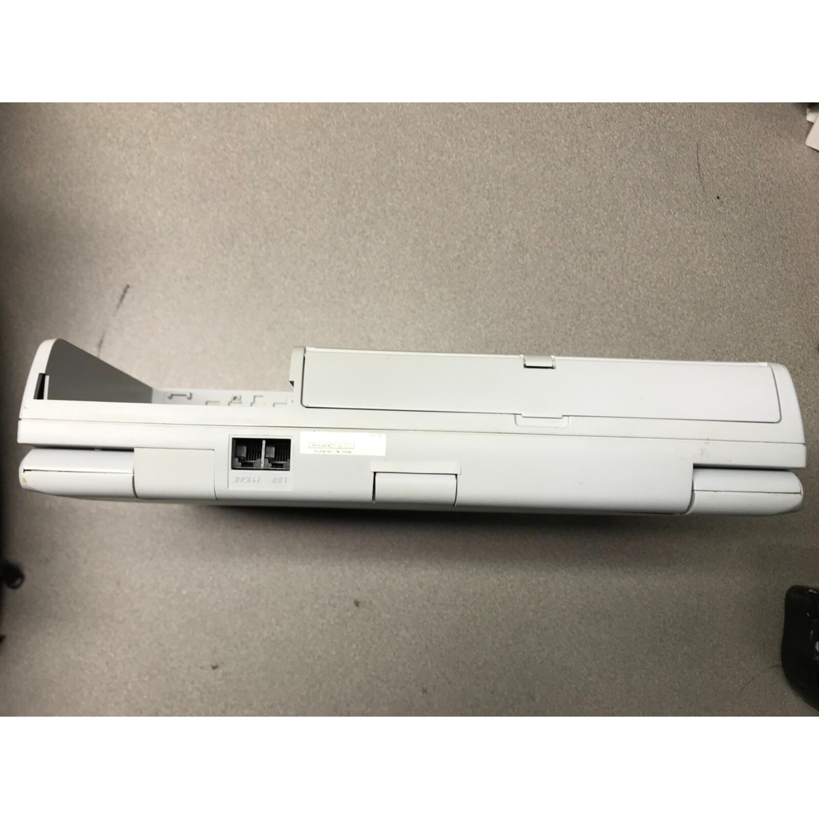 Acros 325SE Computer - Includes various cables and Leather Carrying Bag side view of laptop