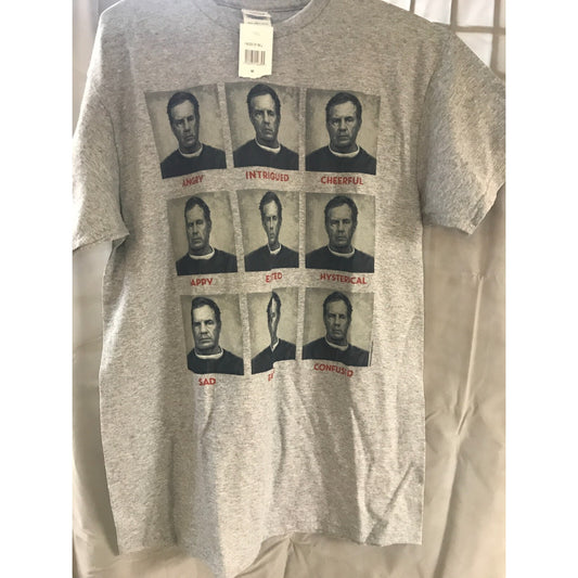 Delta Pro Weight Bill Belichick T-Shirt, 90% Cotton, 10% Poly. Men's M front of shirt on hanger
