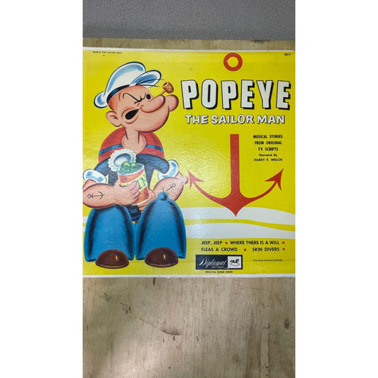 Diplomat Records Popeye the Sailor Man Record 5017 Album cover