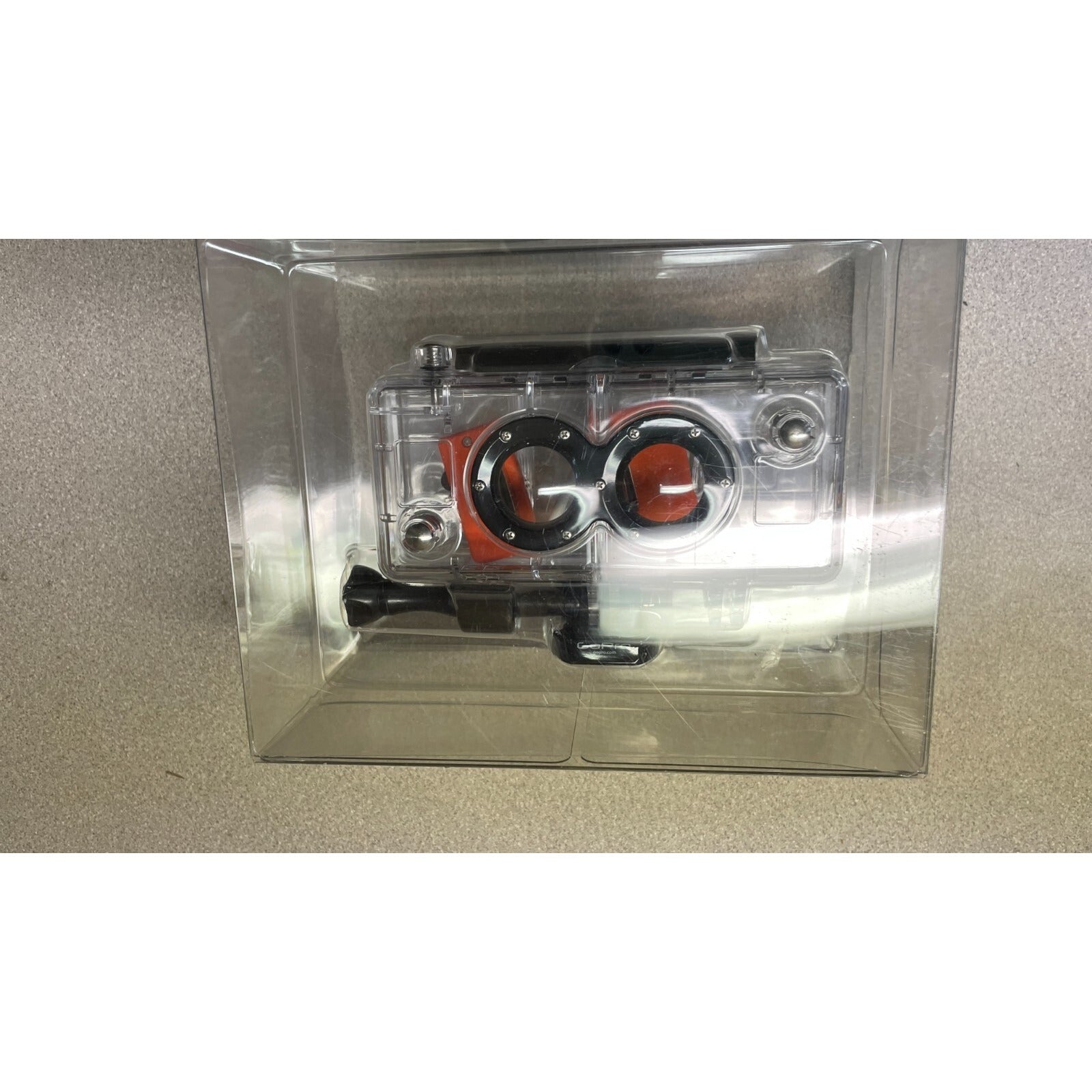 Dual GoPro Camera Case All Surface Mount front view in packaging