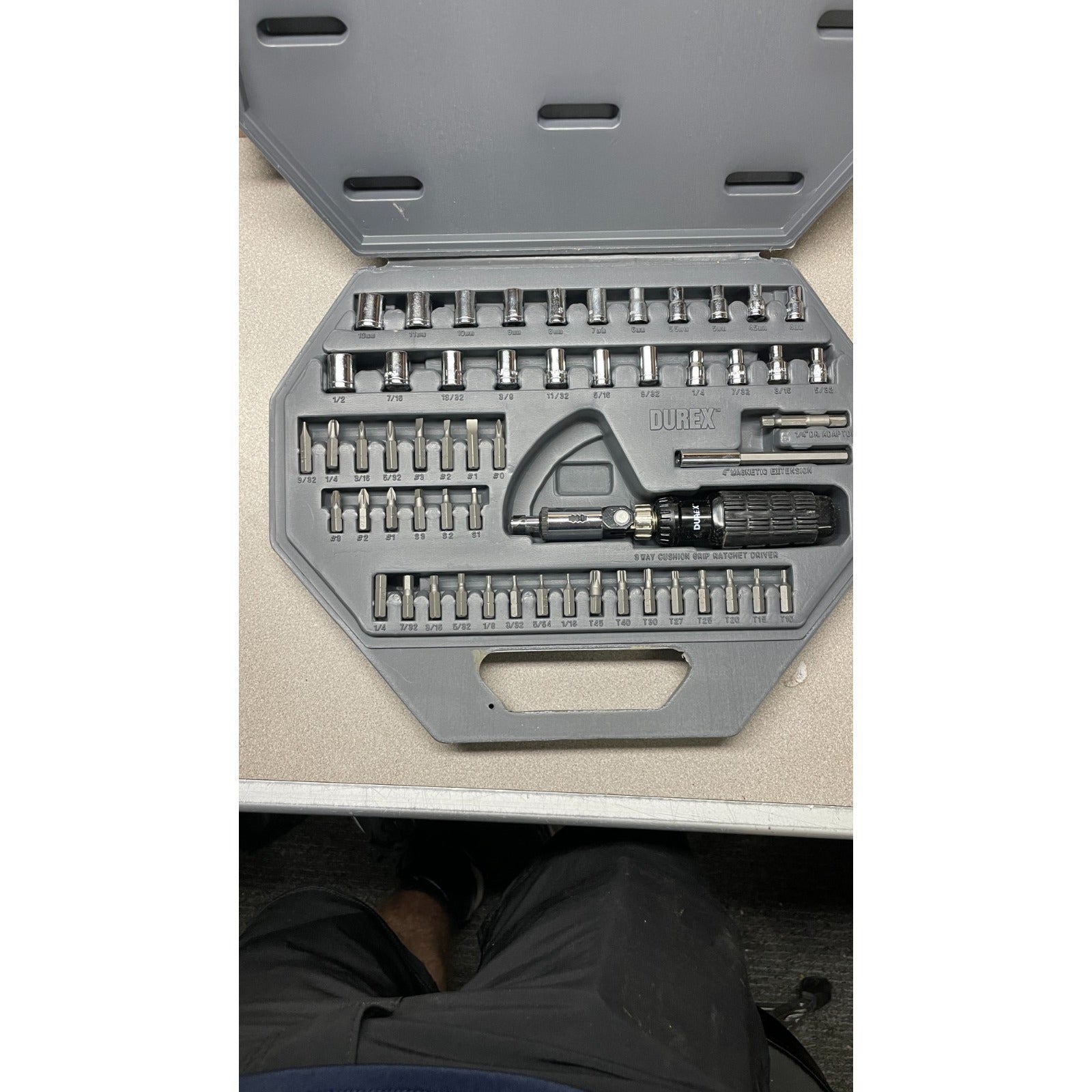 Durex Complete Ratchet Screwdriver Set complete set in case