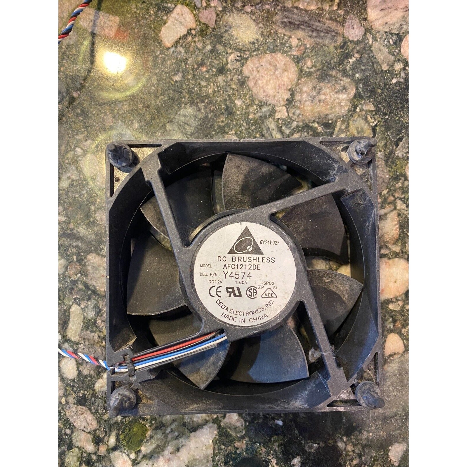 DELTA ELECTRONICS INC, DC BRUSHLESS FAN, AFC1212DE, 12 VDC