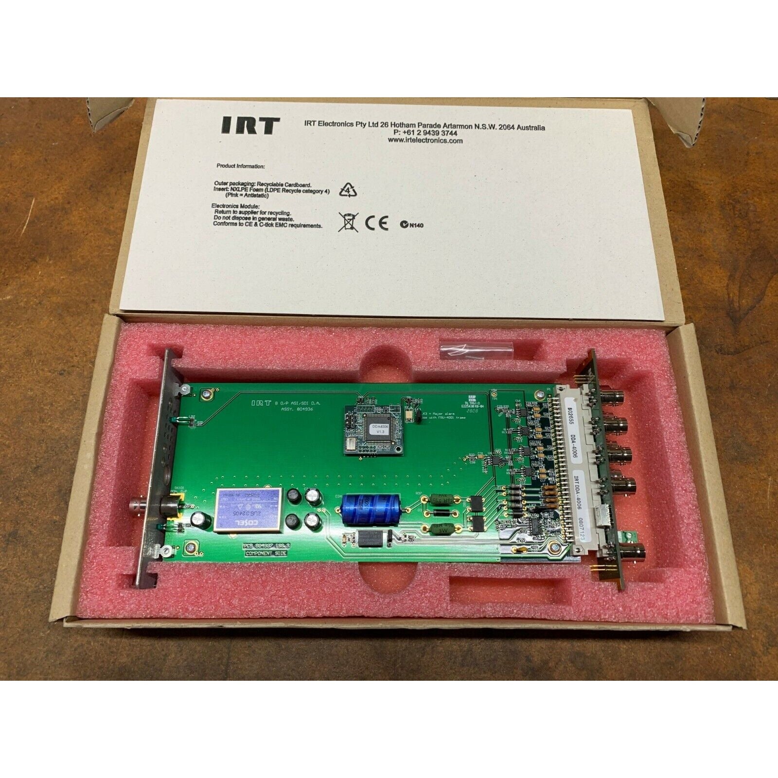 IRT DDA-4006 circuit board