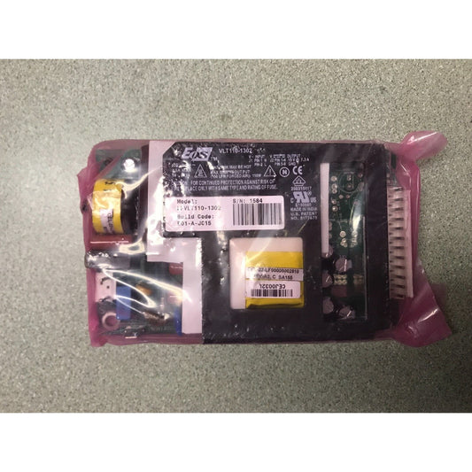 EOS Model LFVLT110-1302 100-240V top view of power supply in pink plastic bag