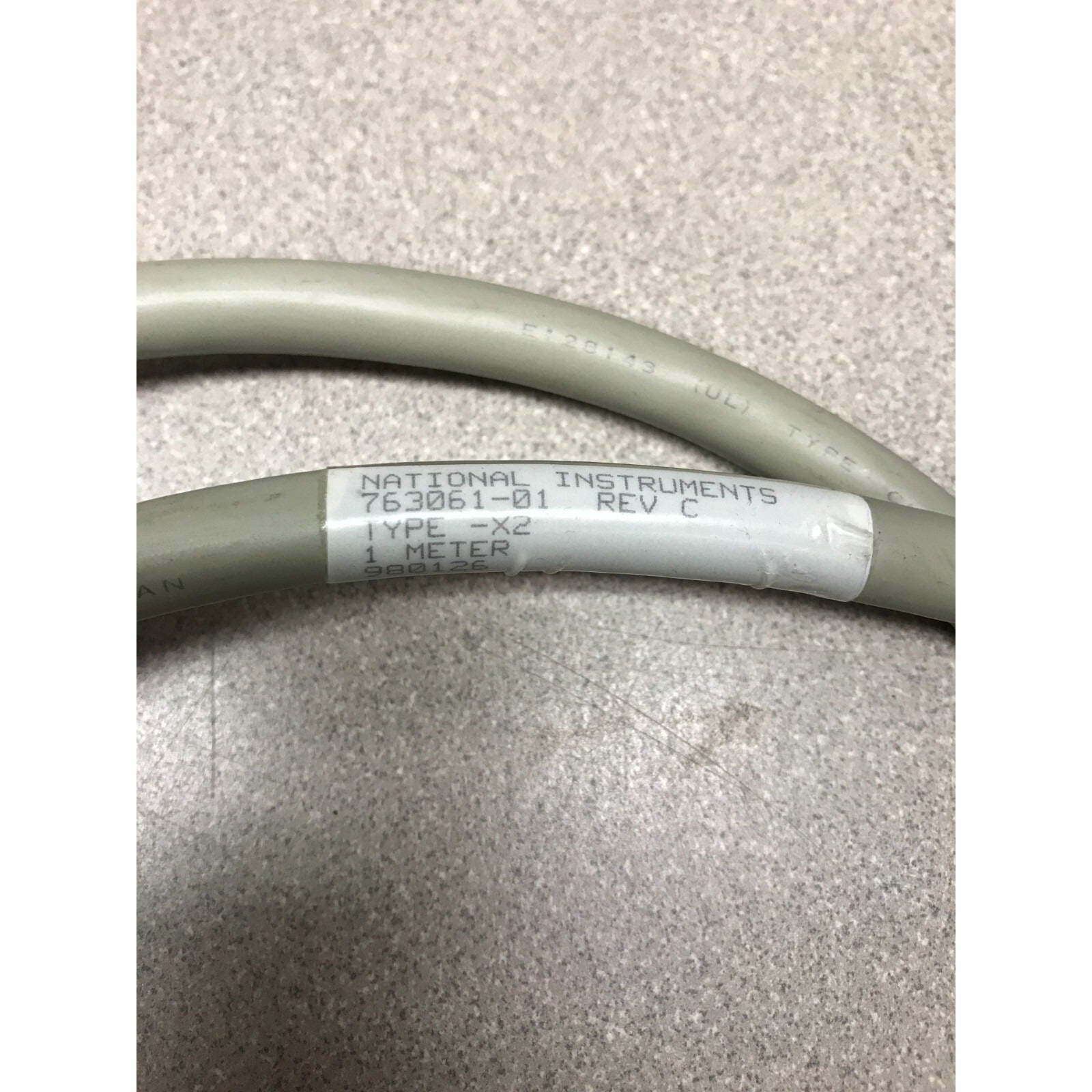 National Instruments 763061-01 Type-X2 1 Meter Cable product label