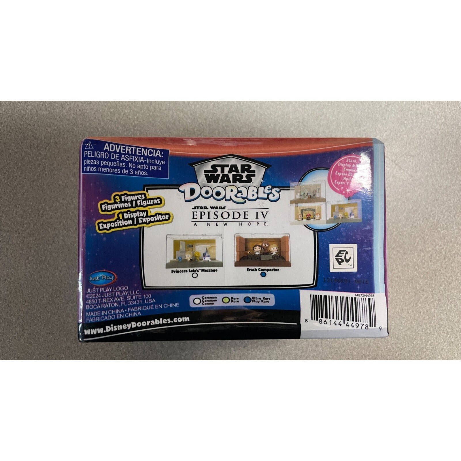 Star Wars Doorables Trash Compactor Ultra Rare Chase Piece back of package item details