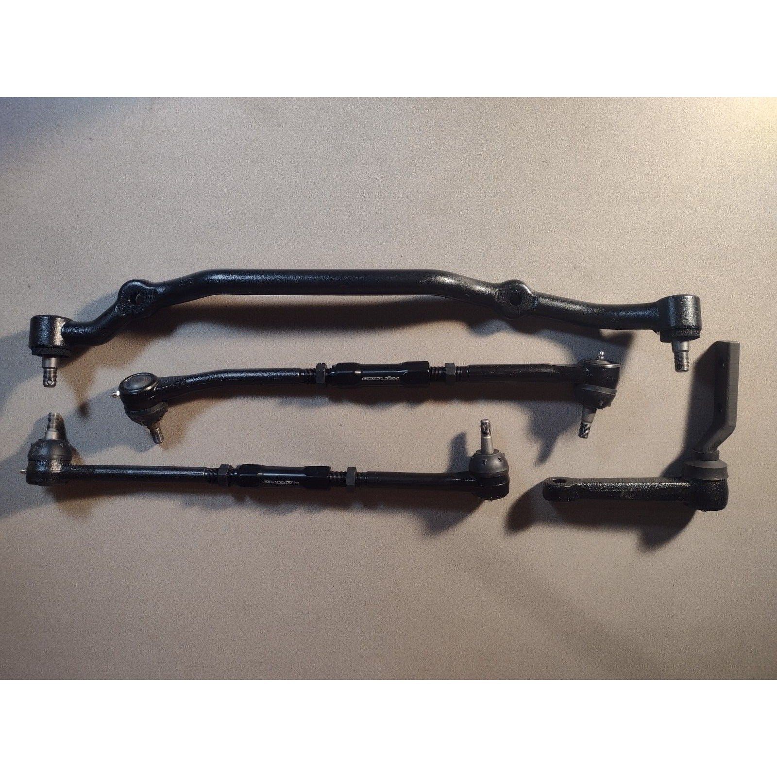 Ecklers 1970-1981 Camaro E-Coated Performance Steering Kit side view of parts 