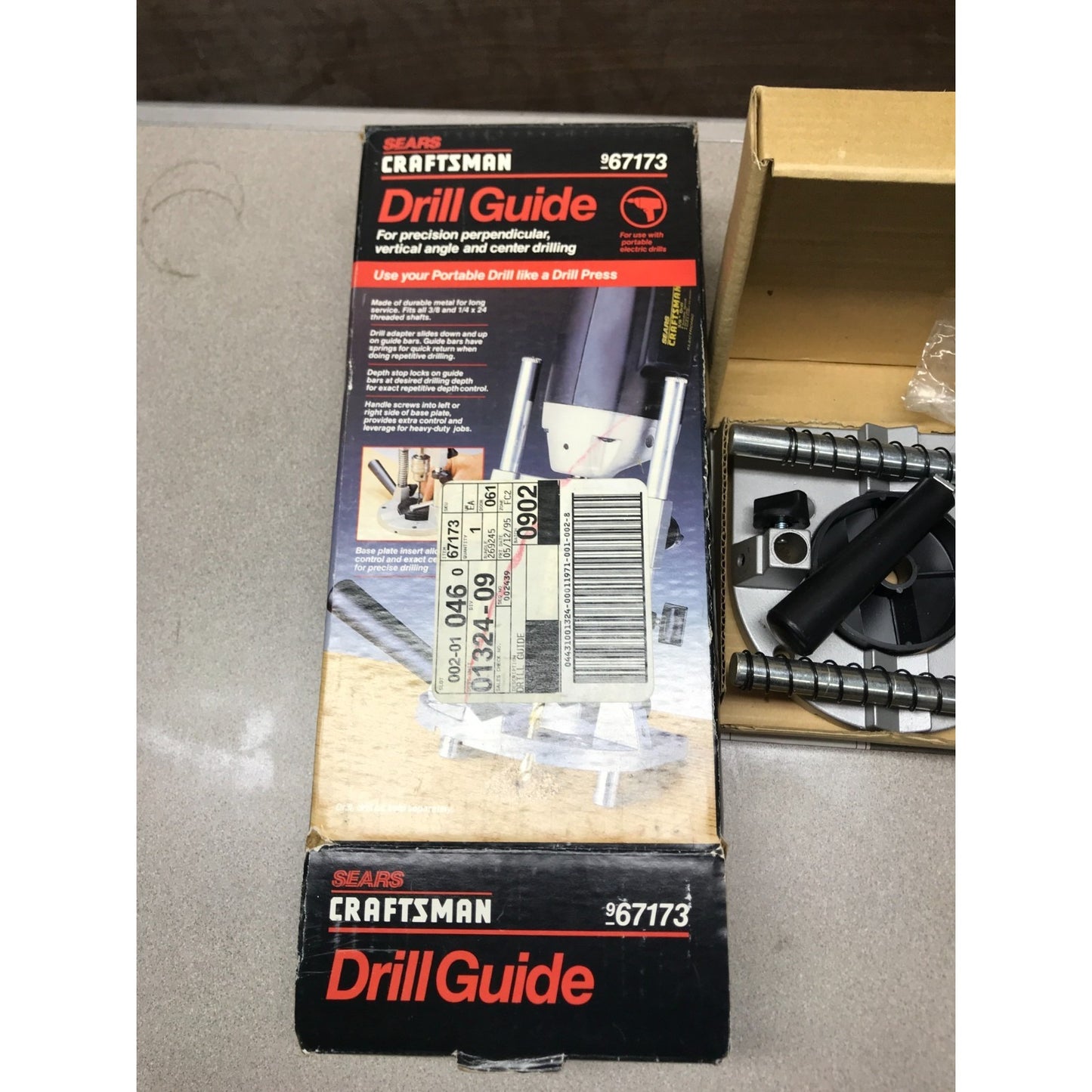 Sears Craftsman Drill Guide, Model 67173 front of box