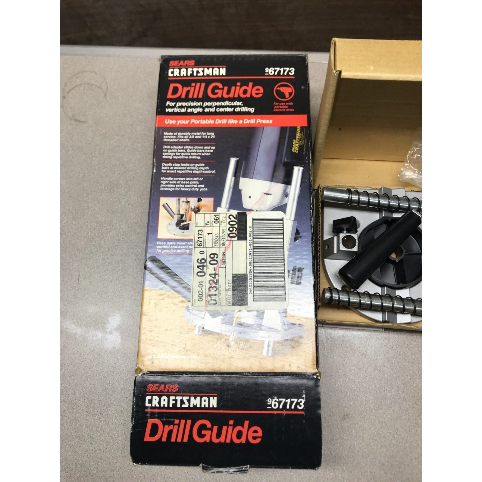Sears Craftsman Drill Guide, Model 67173 front of box