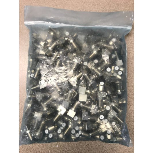 F-Type Female Panel Mount right angle CTP-156-CS2G - Lot of ~250 in clear plastic bag