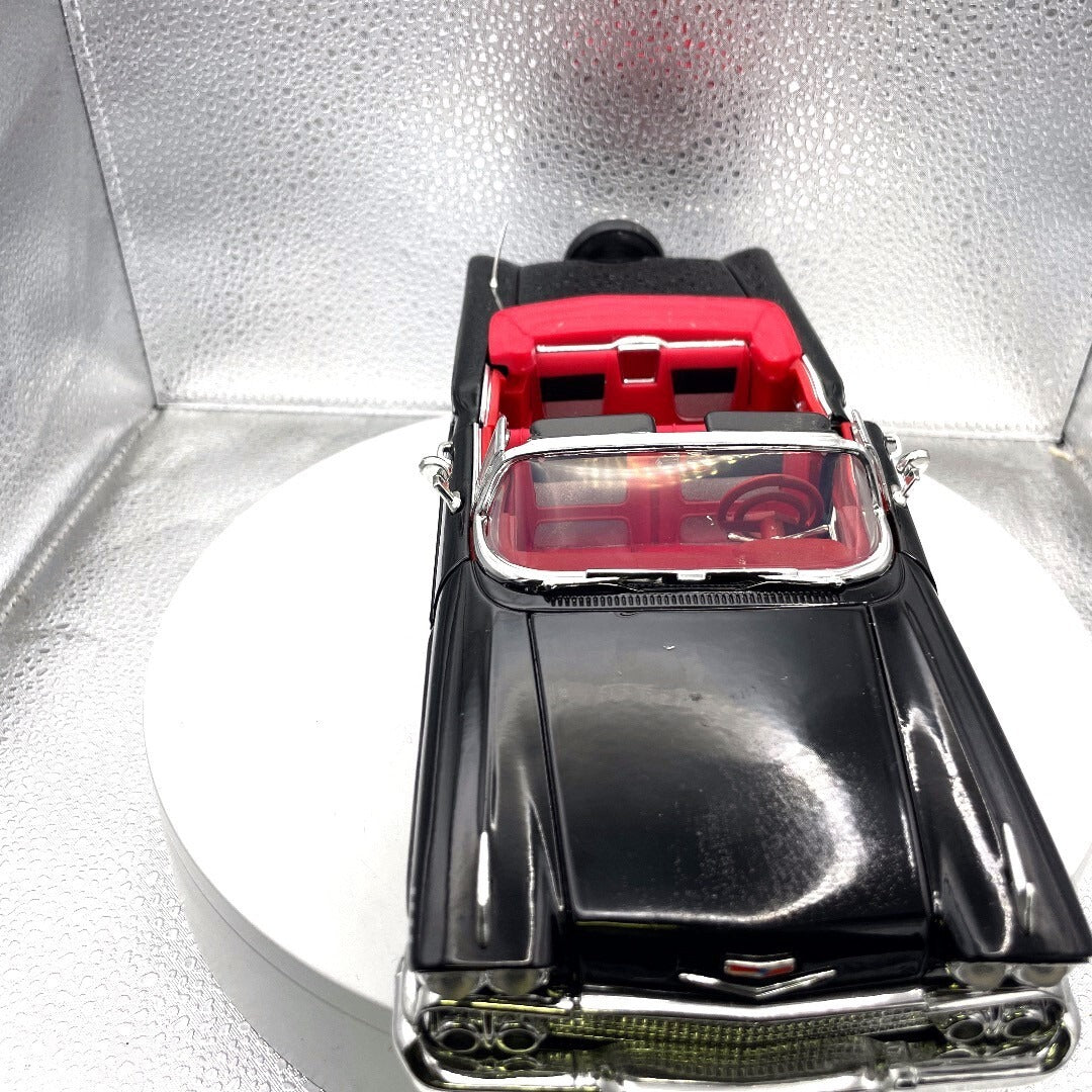 Motor Max 1958 Chevrolet Impala Black, Scale 1:18 No 73112 front view