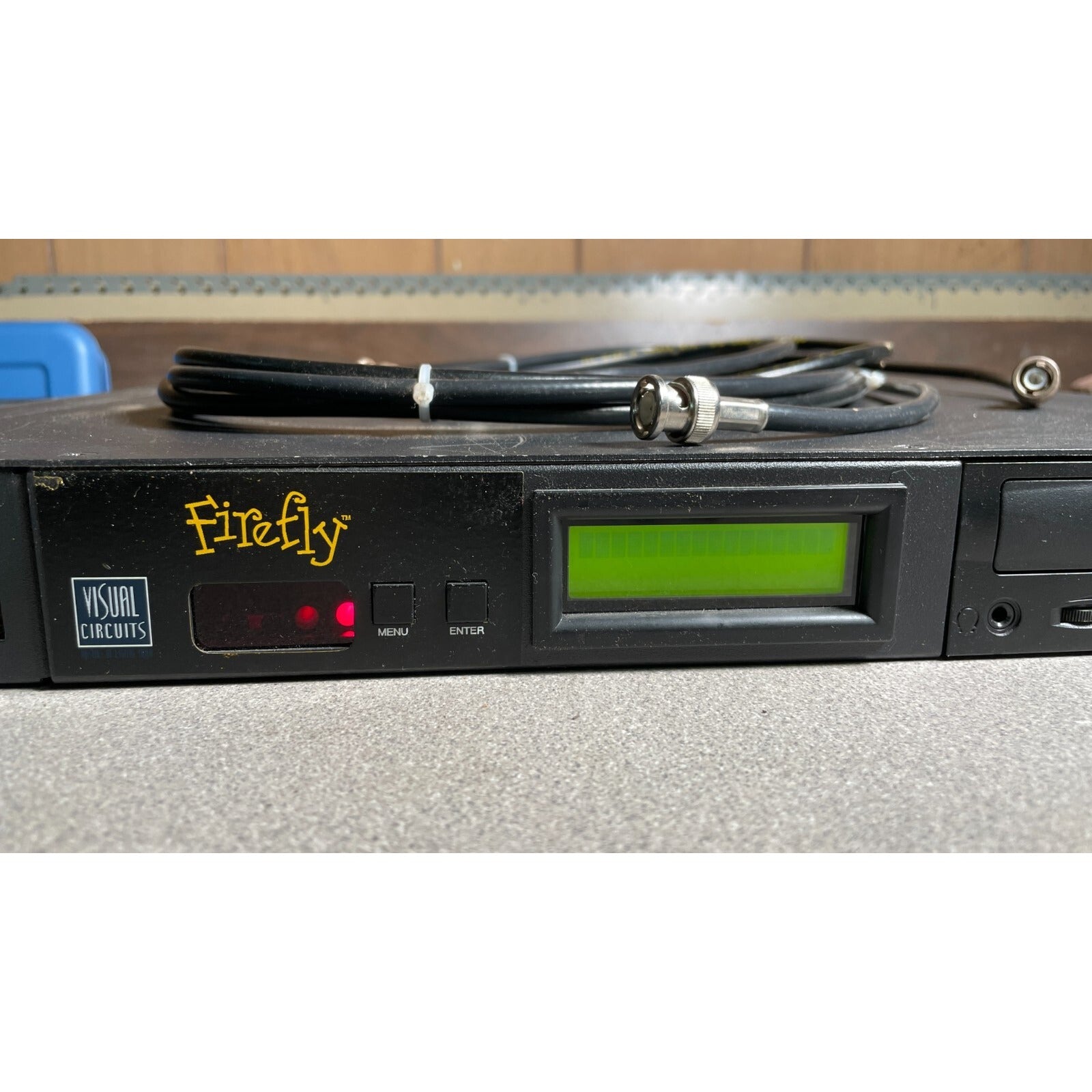 Firefly Video Player Multichannel MPEG-2, with manual front panel closeup