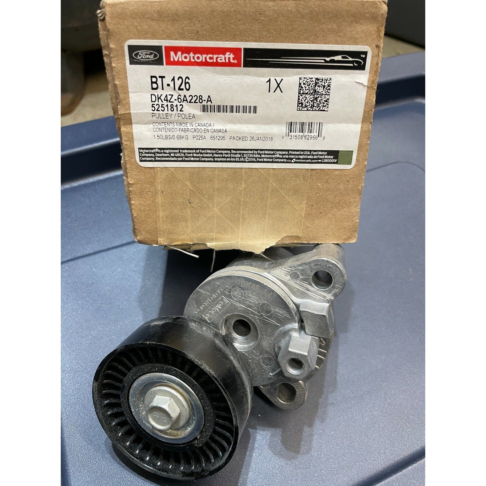 Ford Transit 1500 2500 3500 Motorcraft BT-126, DR4Z-6A228-A front view with box