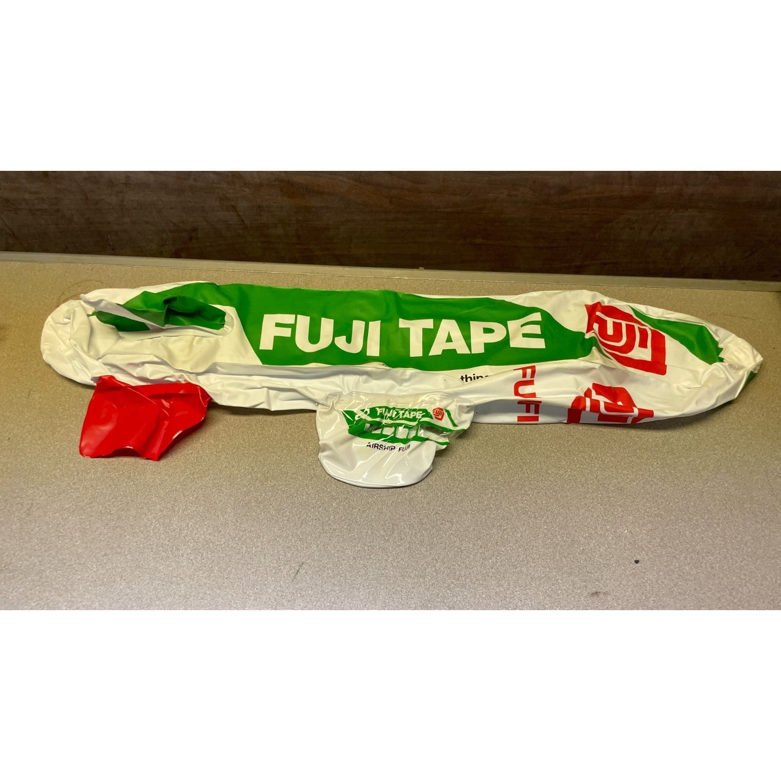 Fuji Tape 28 Inch Inflatable Blimp, Airship Fuji full view deflated