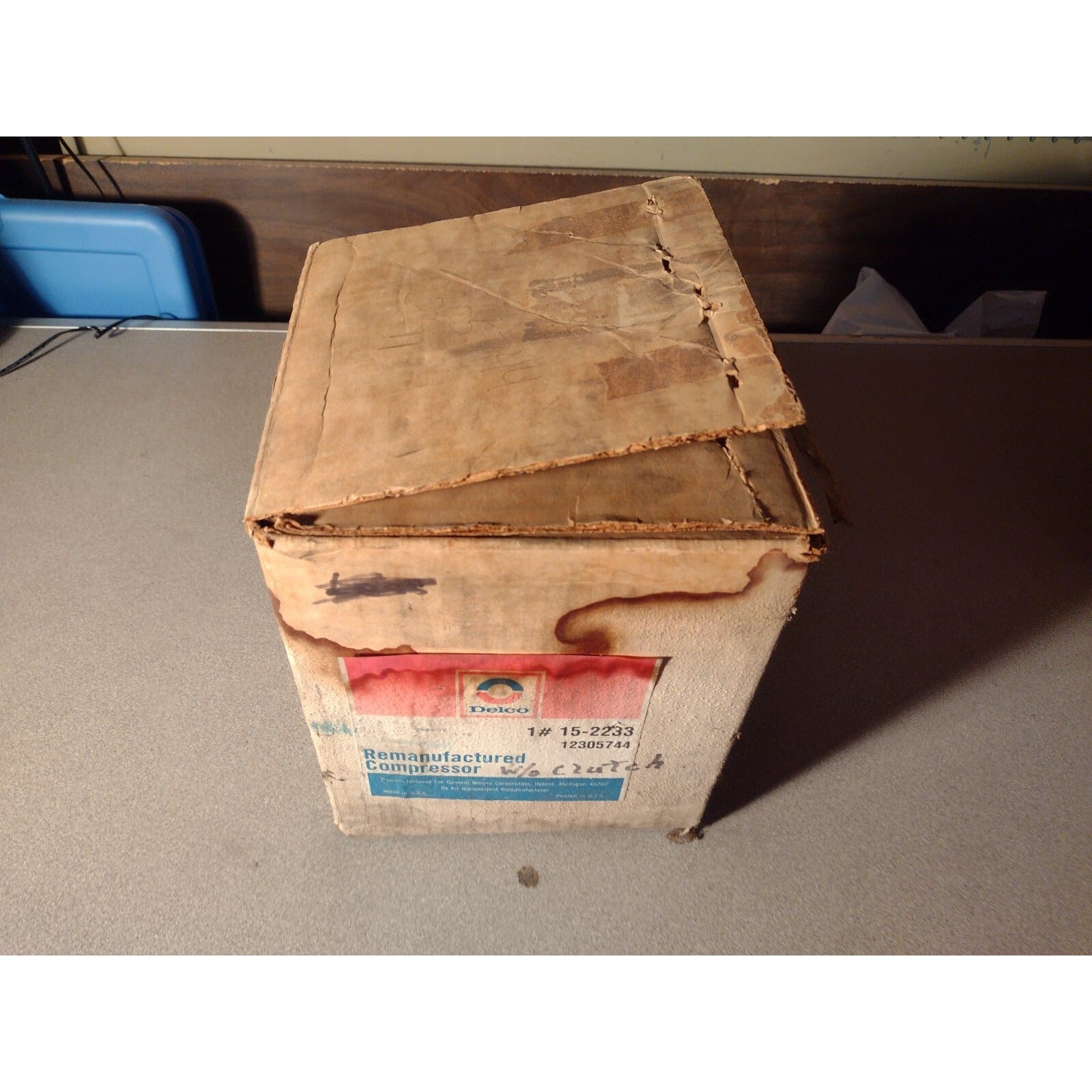 Delco Remanufactured Compressor Without Clutch 12305744, 1# 15-2233 box