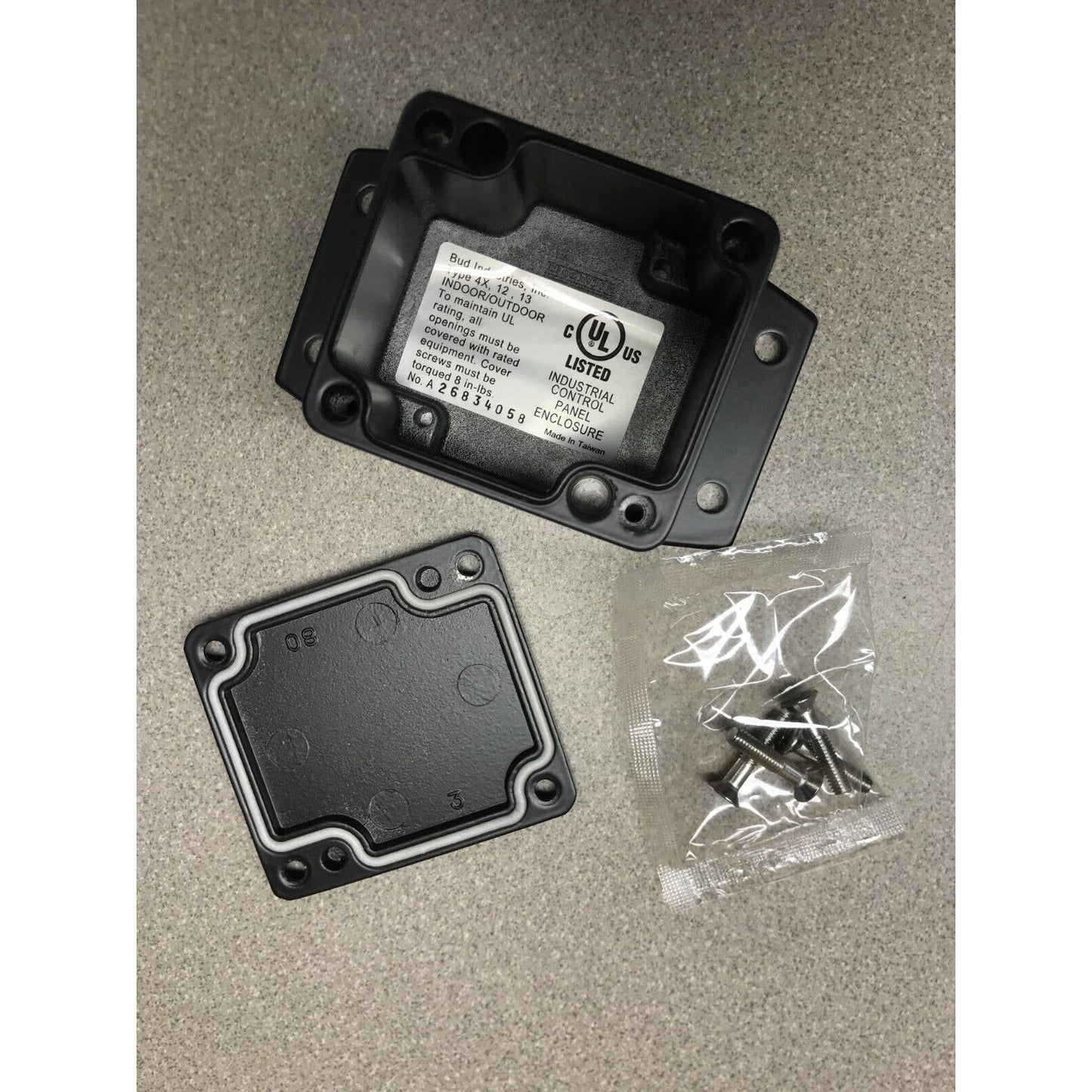 Control Panel Enclosure Bud Industries Type 4X, 12, 13 - H14, AN-2851-B