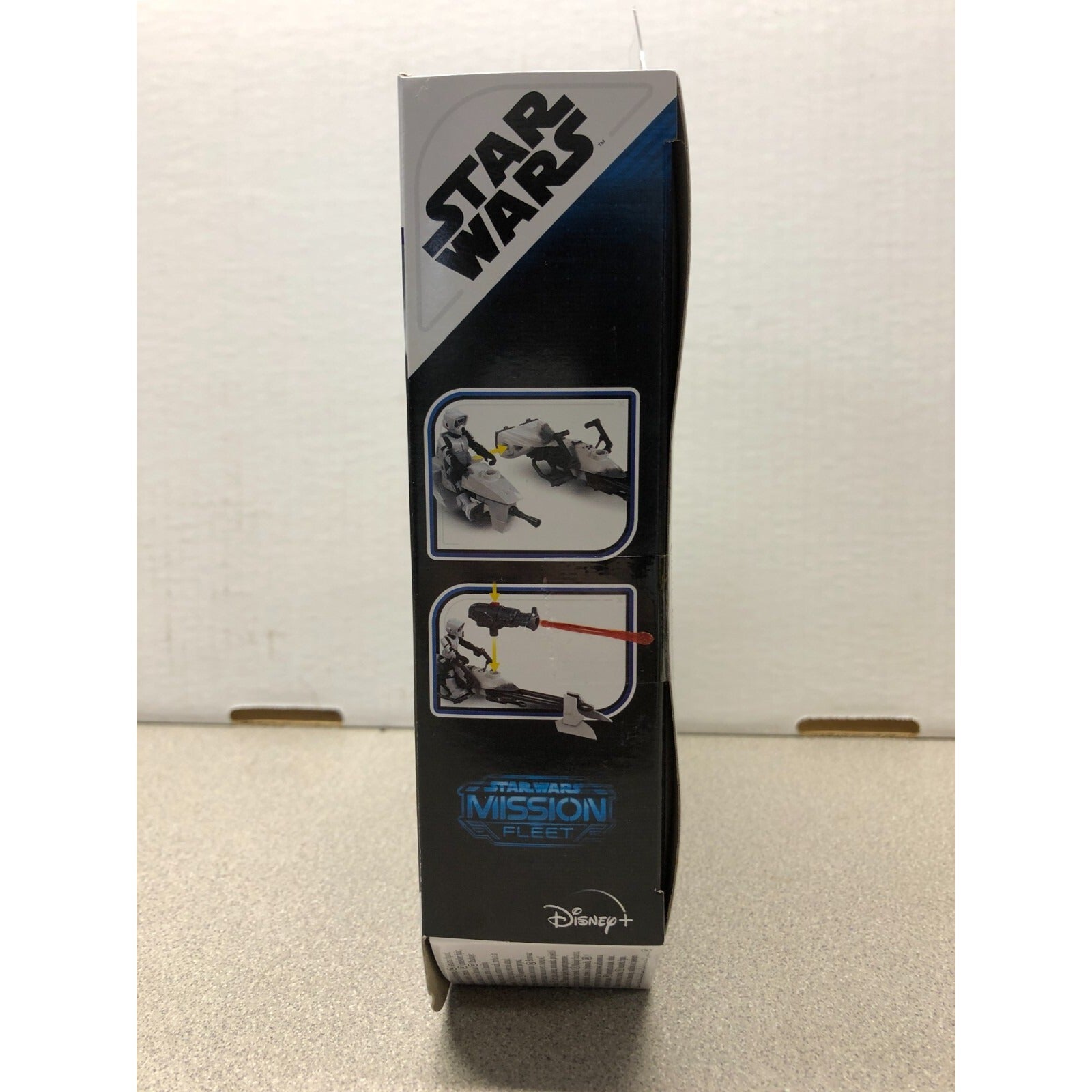 Star Wars Mission Fleet Speeder Bike F1128/E9678 ASST. side of box item pictures