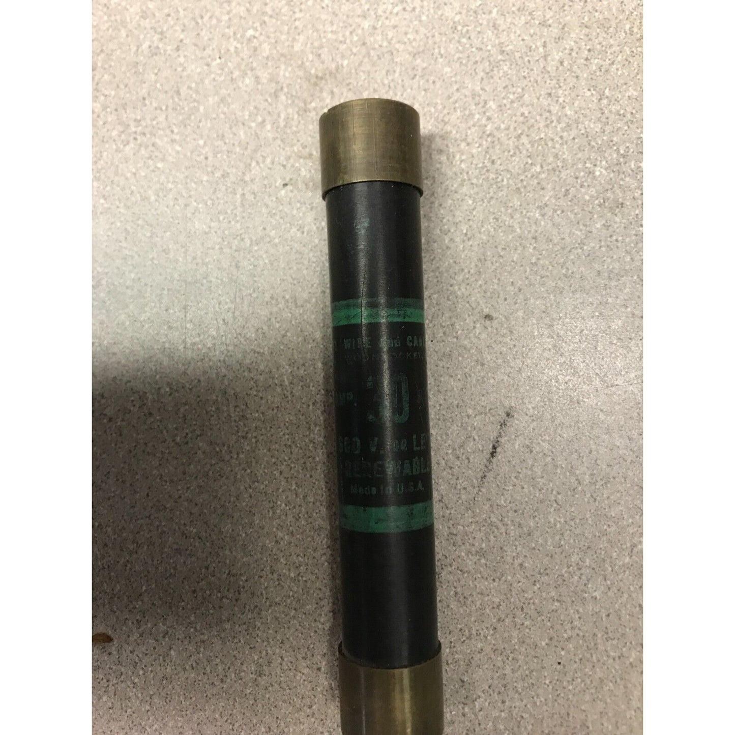 ITT 30A 600V or Less Renewable Fuse