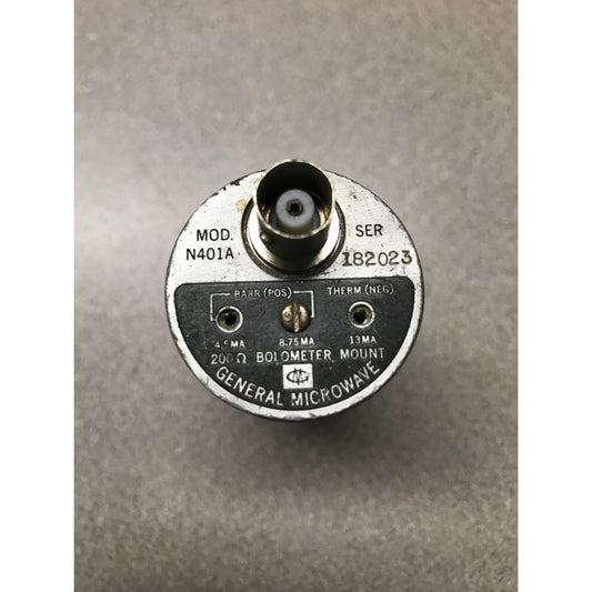General Microwave N401A 200ohm Bolometer Mount front view