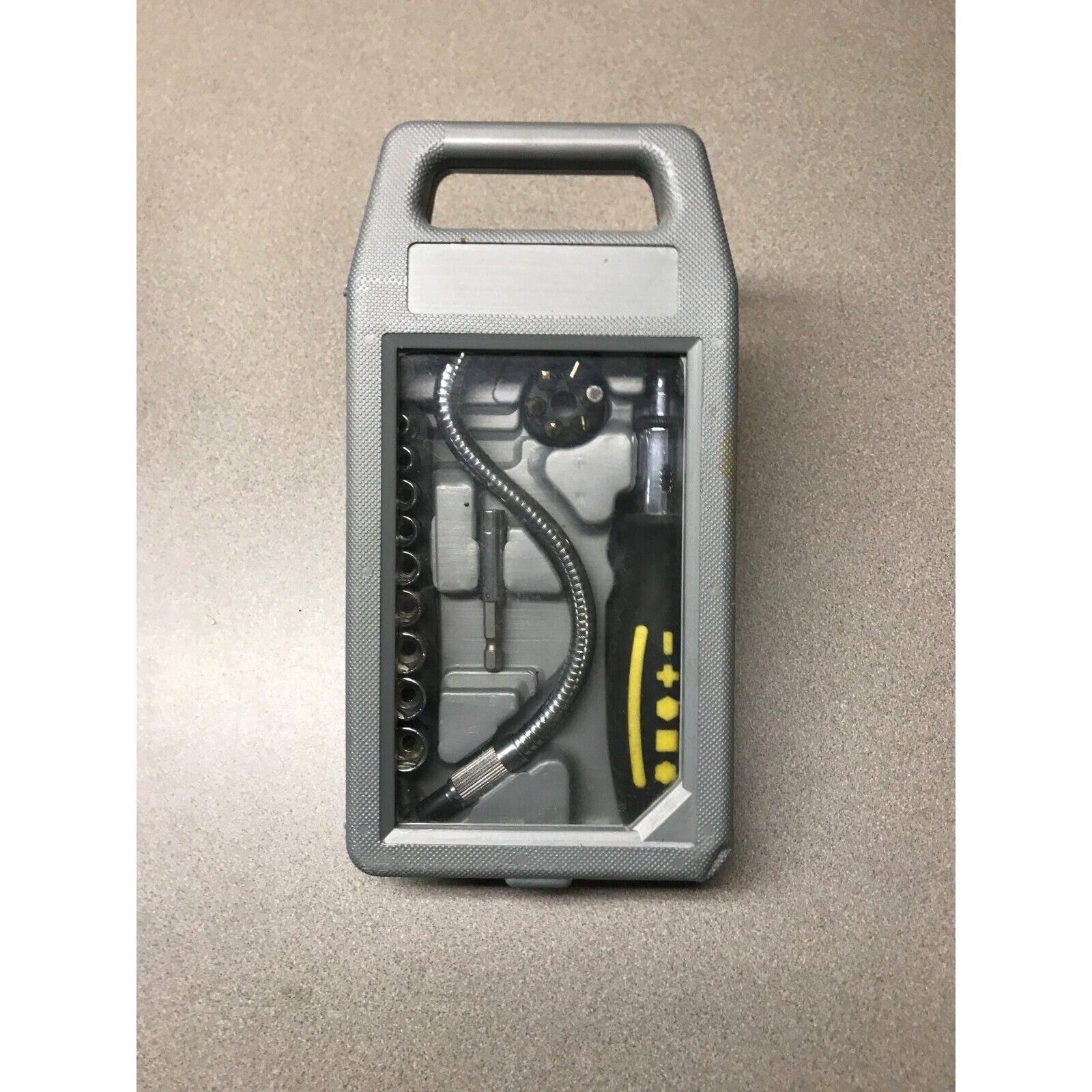 Ratchet with Flex Extension, SAE Bits 3/16 - 1/2, Case Included, Unbranded