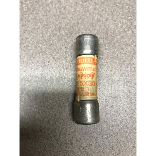 Gould Shawmut A25X30 30A 300VAC Type 1 Fuse 