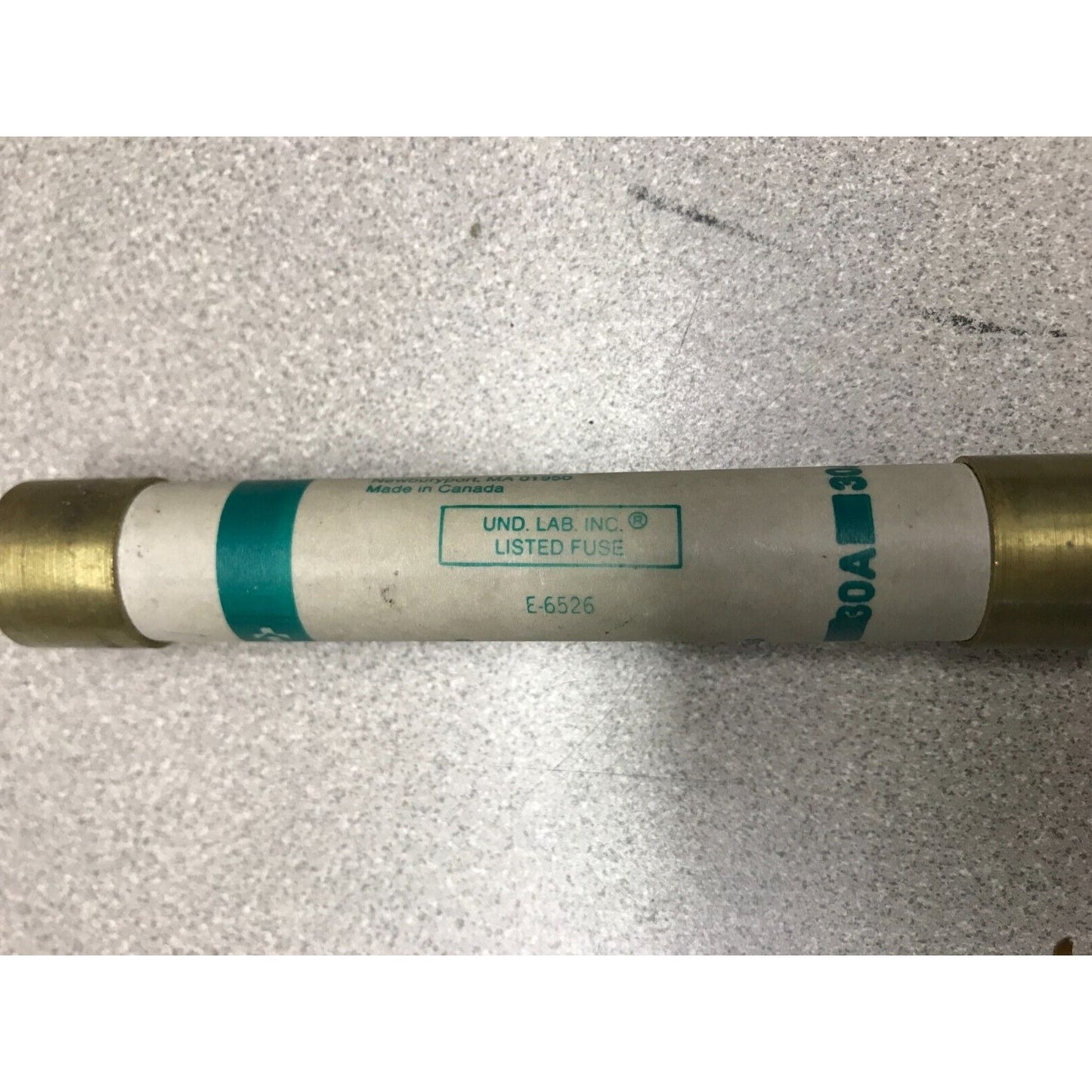 Gould Shawmut RFS30 30A 600VAC Time Delay Renewable Fuse label
