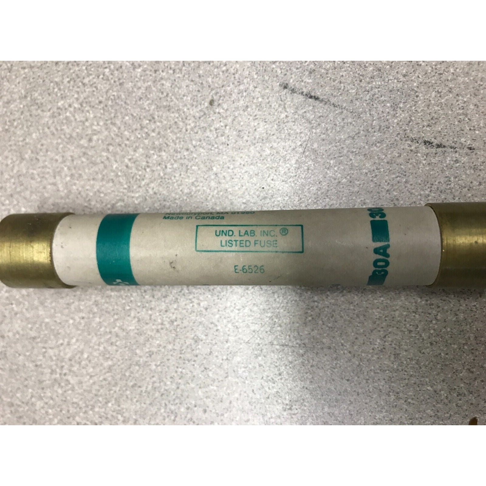 Gould Shawmut RFS30 30A 600VAC Time Delay Renewable Fuse label