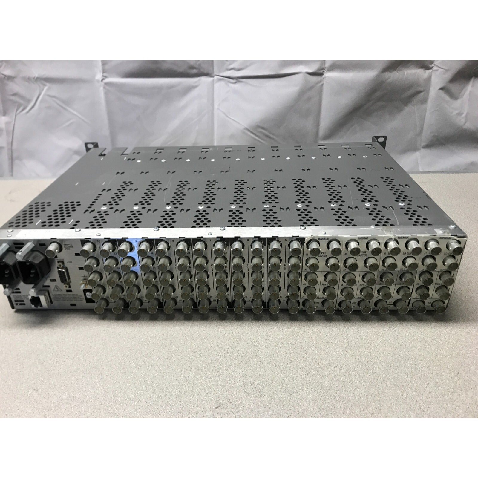 Grass Valley Group 8900 Series Chasis with cards back panel connectors and power