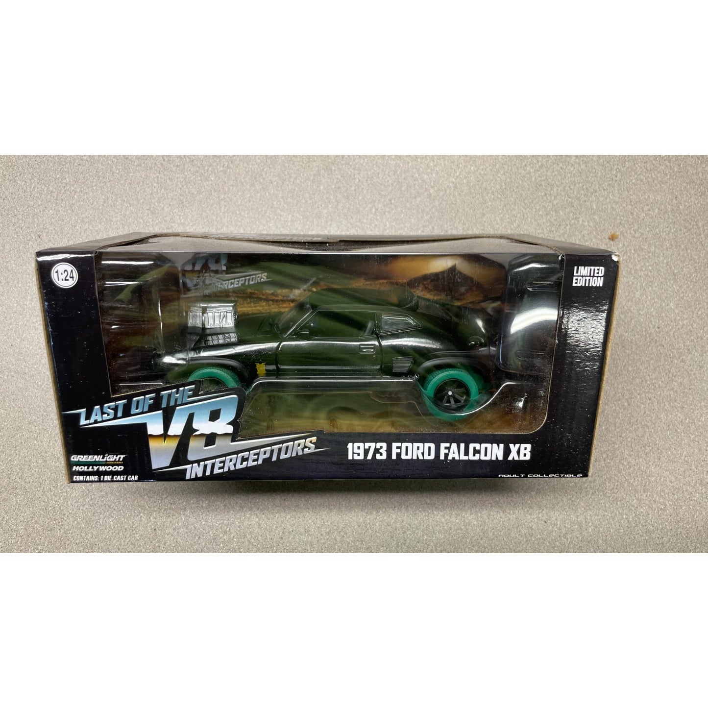Greenlight HollyWood 1973 Ford Falcon XB, Last of the V8 Interceptors front of package