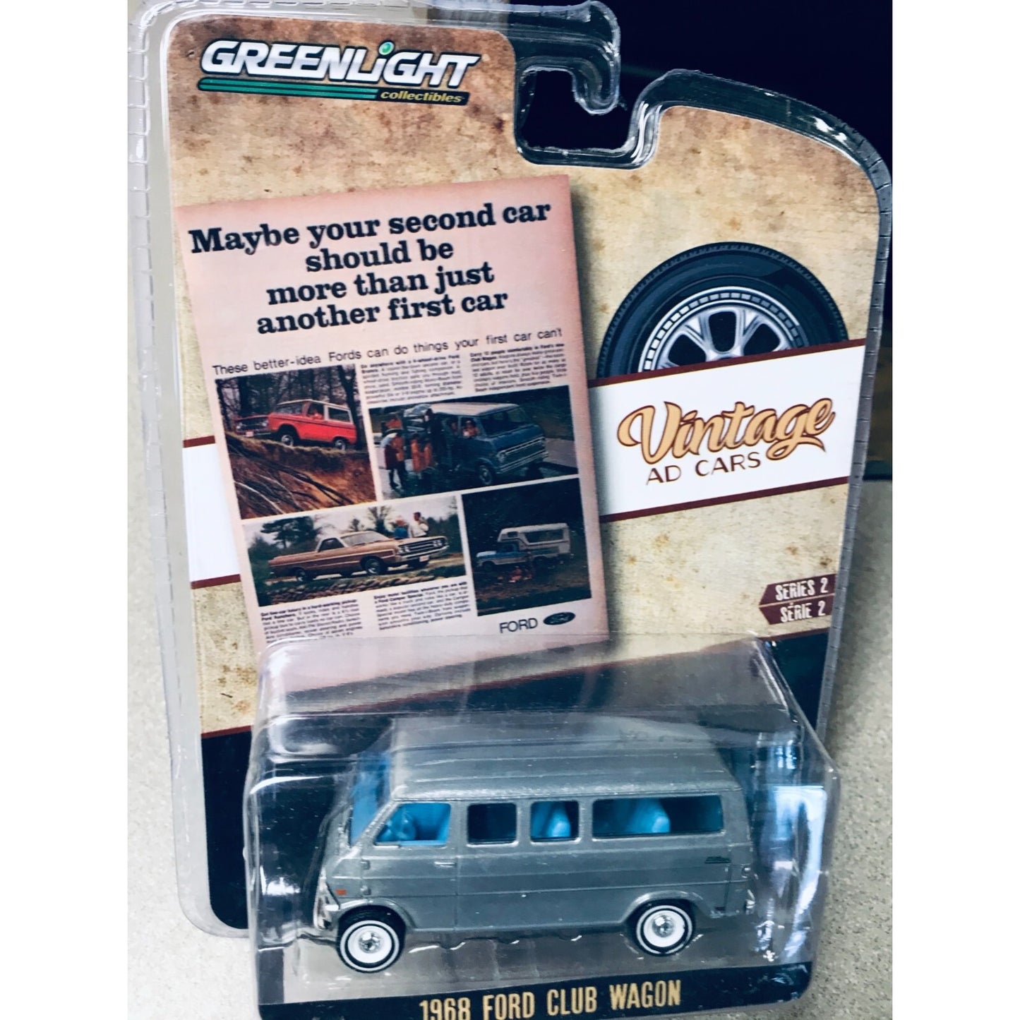 Greenlight Series 2 1968 Ford Club Wagon front of package
