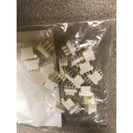 HDR 04P VRT F-Lock TE Connectivity Headers &amp; Wire housings (Mouser electronics P/N 3-641126-4) connectors in plastic bag, lot of 20