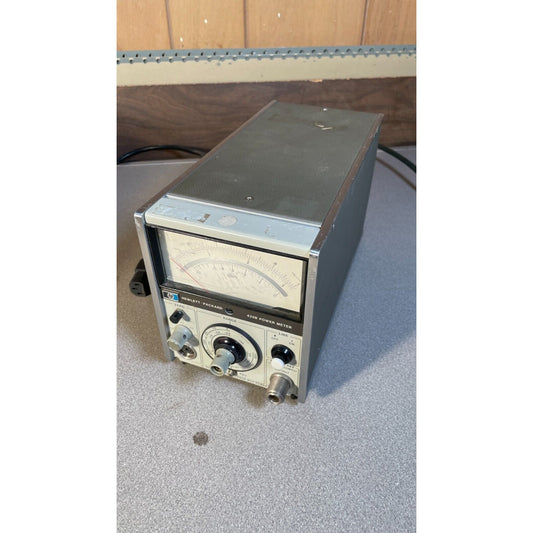 HP 435B Power Meter front panel and top view