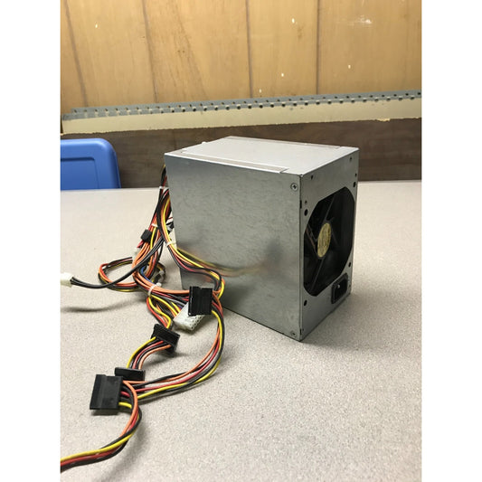HP 437358-001 - 365W Power Supply For HP DC7700 DC7600 DC7900 ML110 G5 front and side view with wiring
