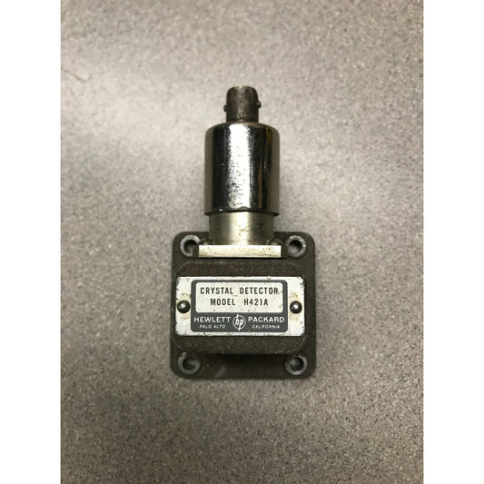 HP Crystal Detector H421A top view with HP logo and model number