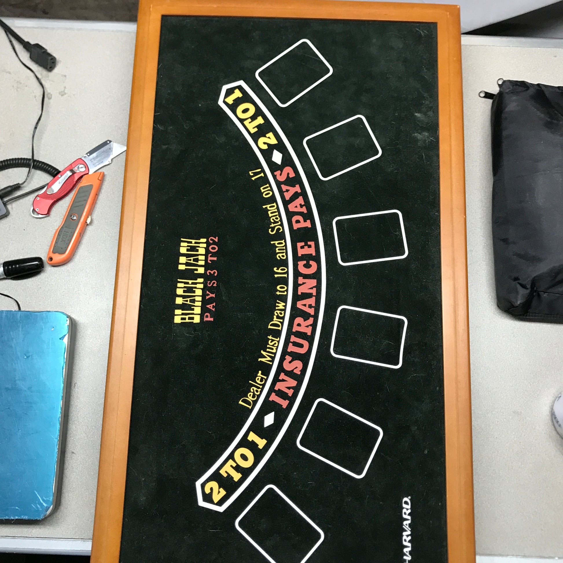 Harvard Muiti-Game Table Model: M01483 25695 Black Jack table