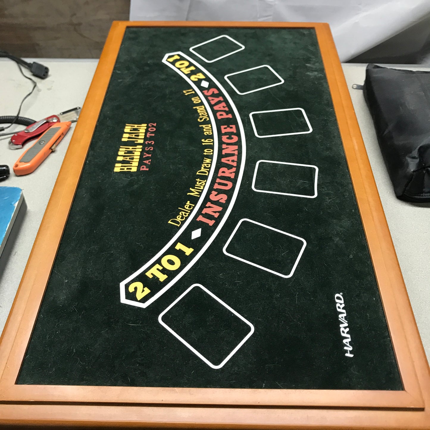 Harvard Muiti-Game Table Model: M01483 25695 Black Jack board