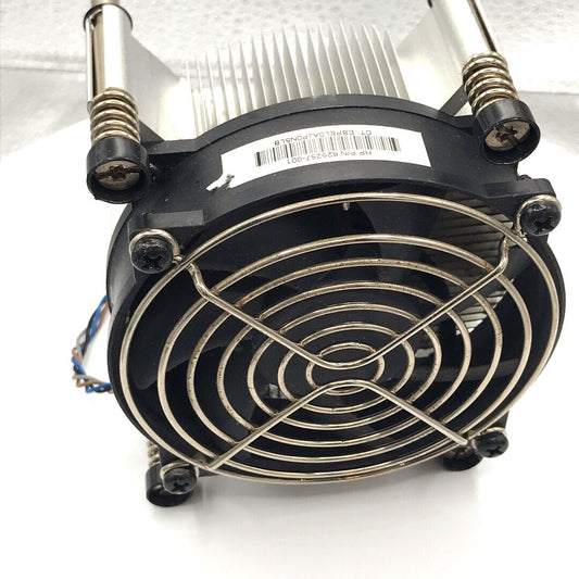 Hewlett Packard Processor Fan HP P/N 625257-001 front and top view