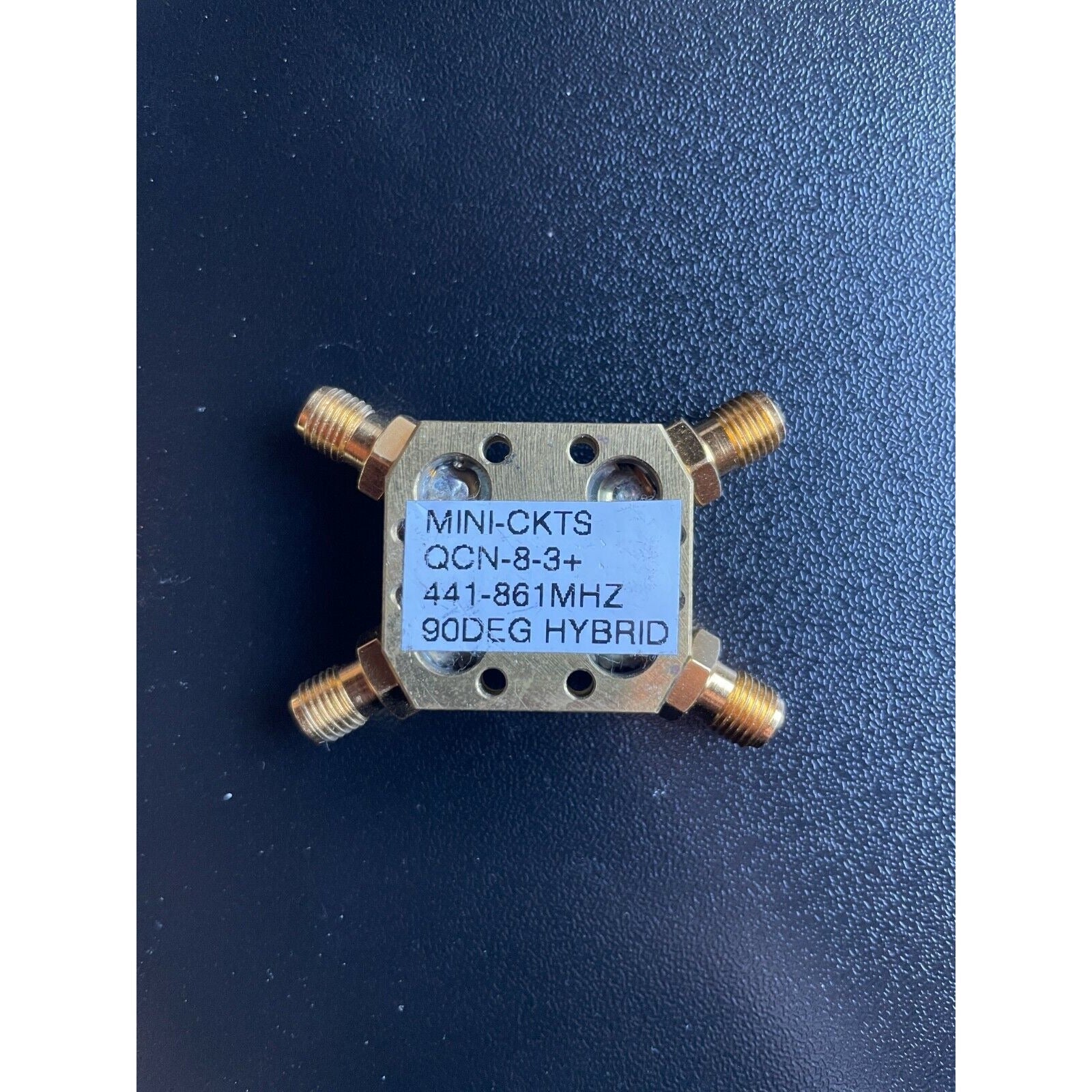 Mini Circuits QCN-8-3+ label, bottom view