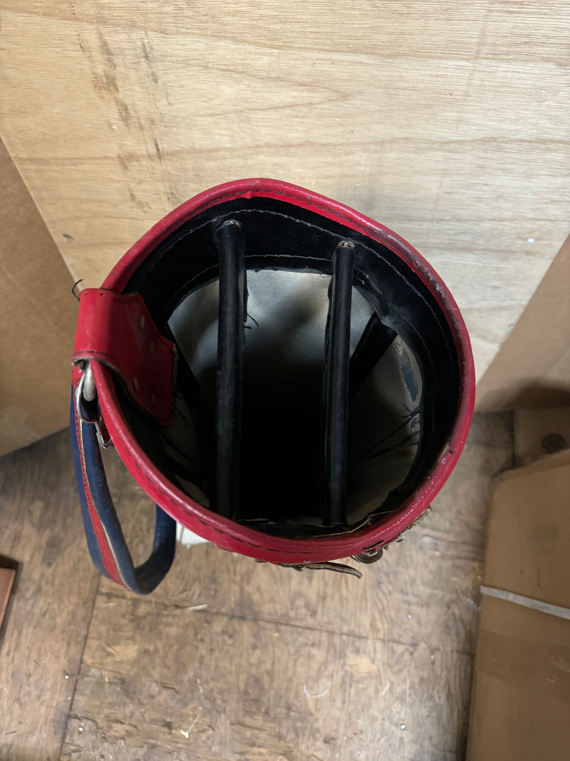 AMF Hogan Blue and Red Classic Golf Bag top view