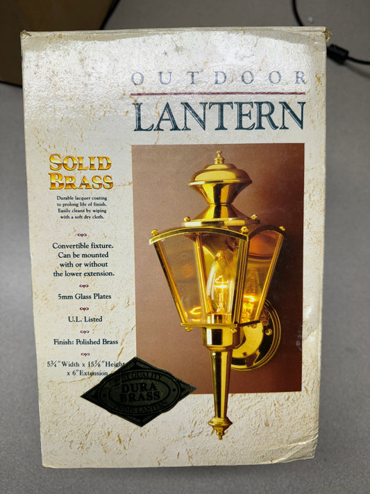 Dura Brass Outdoor Lantern Solid Brass 410-381