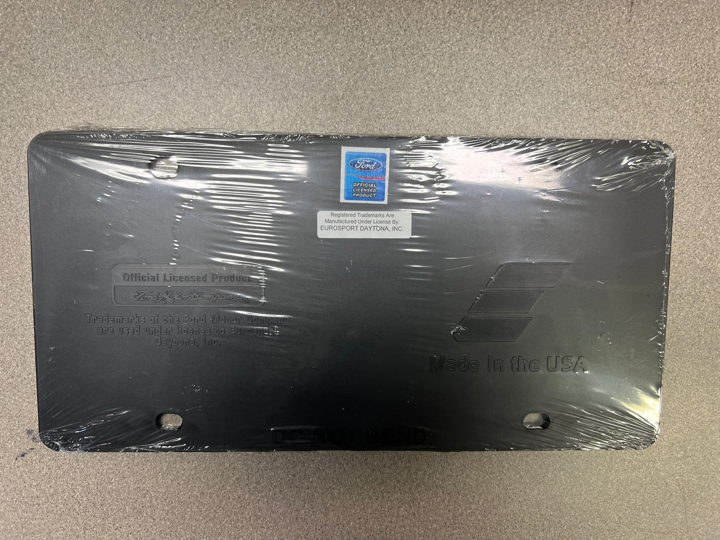 Black Mustang Front Plate Holder (with 4 bolt spaces) Back