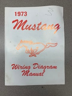 1973 Mustang Original Wiring Diagram Manual Front cover